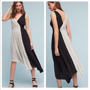 Anthropologie Two Tone Maeve Midi Dress